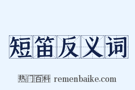 短笛反义词是什么意思的图片